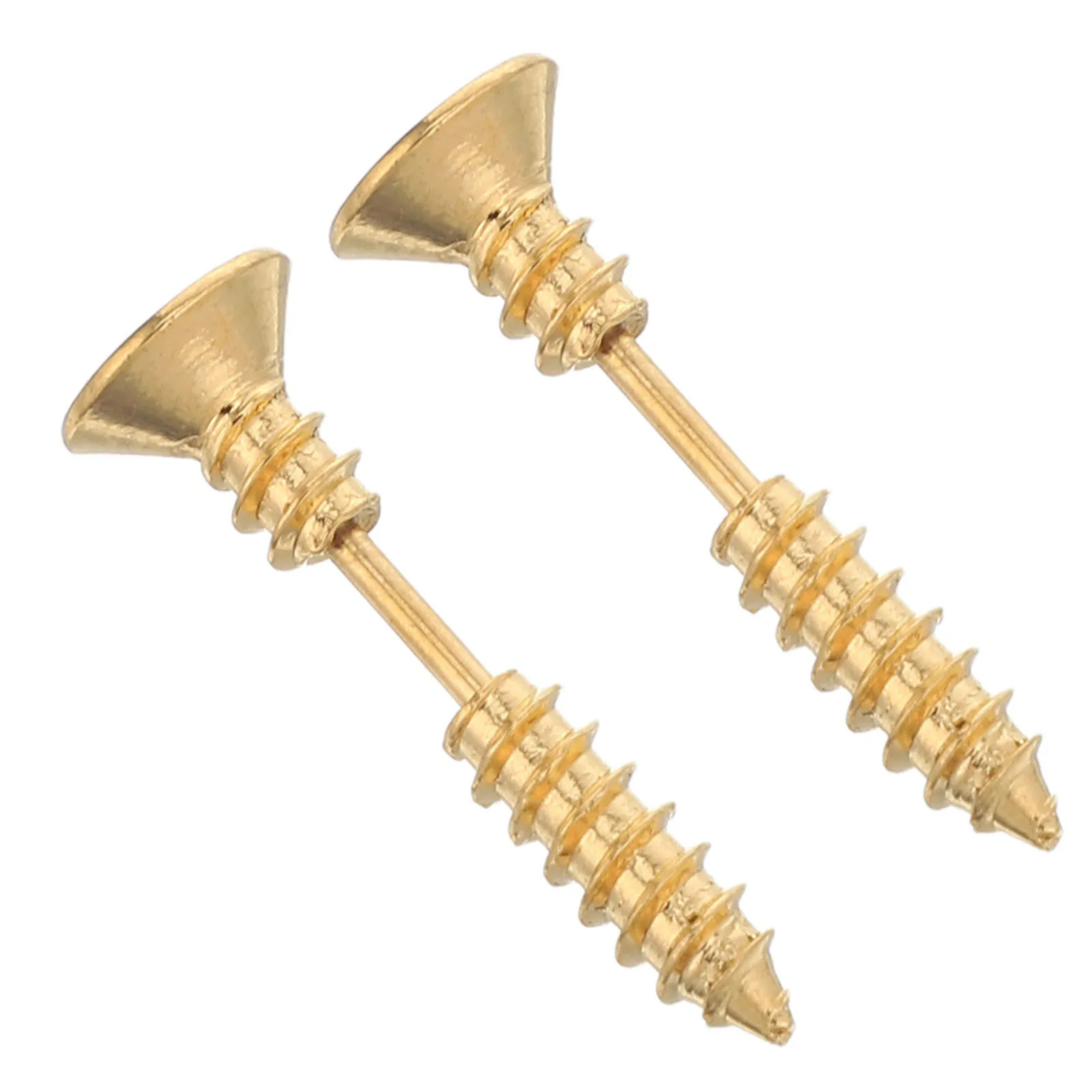 

2pcs Stainless Steel Spiral Earrings Helix Hooks Cartilage Studs Punk Style Screw On For Men Women Dangle Drop Ear Jewelry