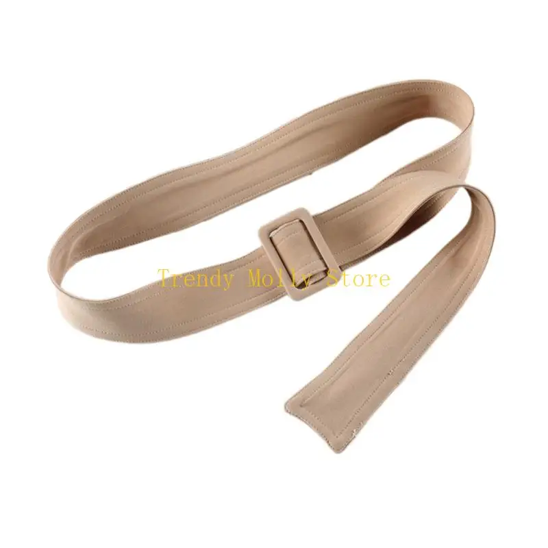 N5KB Adjustable Waist Belt for Trench Coats Winter Outerwear Classical Ribbon Sash Waiststrap Women Men Decorative Accessory