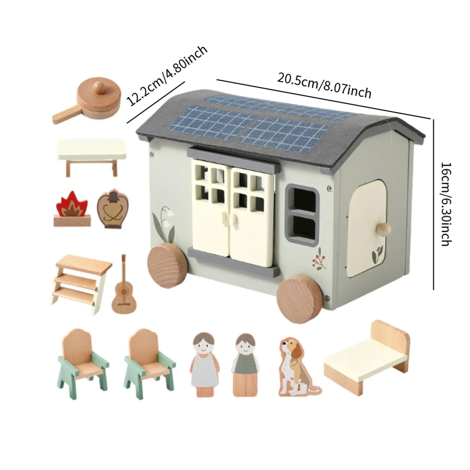 لعبة RV الخشبية، لعبة تعلم ملونة، نشاط تعليمي، طاولة وكراسي خشبية، ألعاب تعليمية للأطفال #6