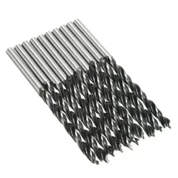 Kit de forets en spirale avec pointe centrale, jeu de forets à bois, pièces d'outils électriques, travail de calcul, diamètre 5mm, 4mm, 3mm, 10 pièces
