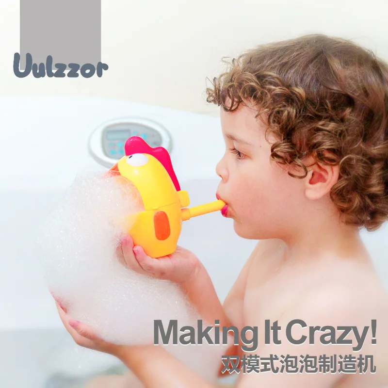 Hot Selling Toys Mouth Blowing Water Play Outdoor Bubble Making Machine Cartoon Cute Fox Chick Bubble Blowing Props Toys