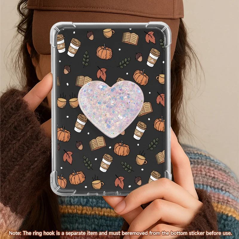 حافظة شفافة من مادة TPU الناعمة مع طباعة، لجهاز Kindle 10/11/12th، Paperwhite 5، Kobo Clara Color/BW، Libra Color(2024)، حافظة القارئ الإلكتروني #5