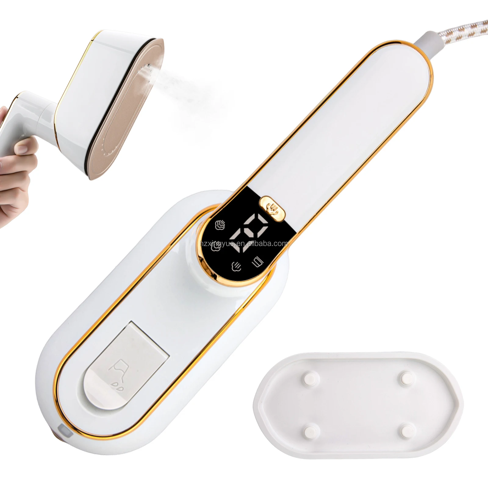 Home Appliances Automatic Handheld Ceramic Soleplate LCD Mini Iron Electric Spray Steam Iron for Ironing Clothes