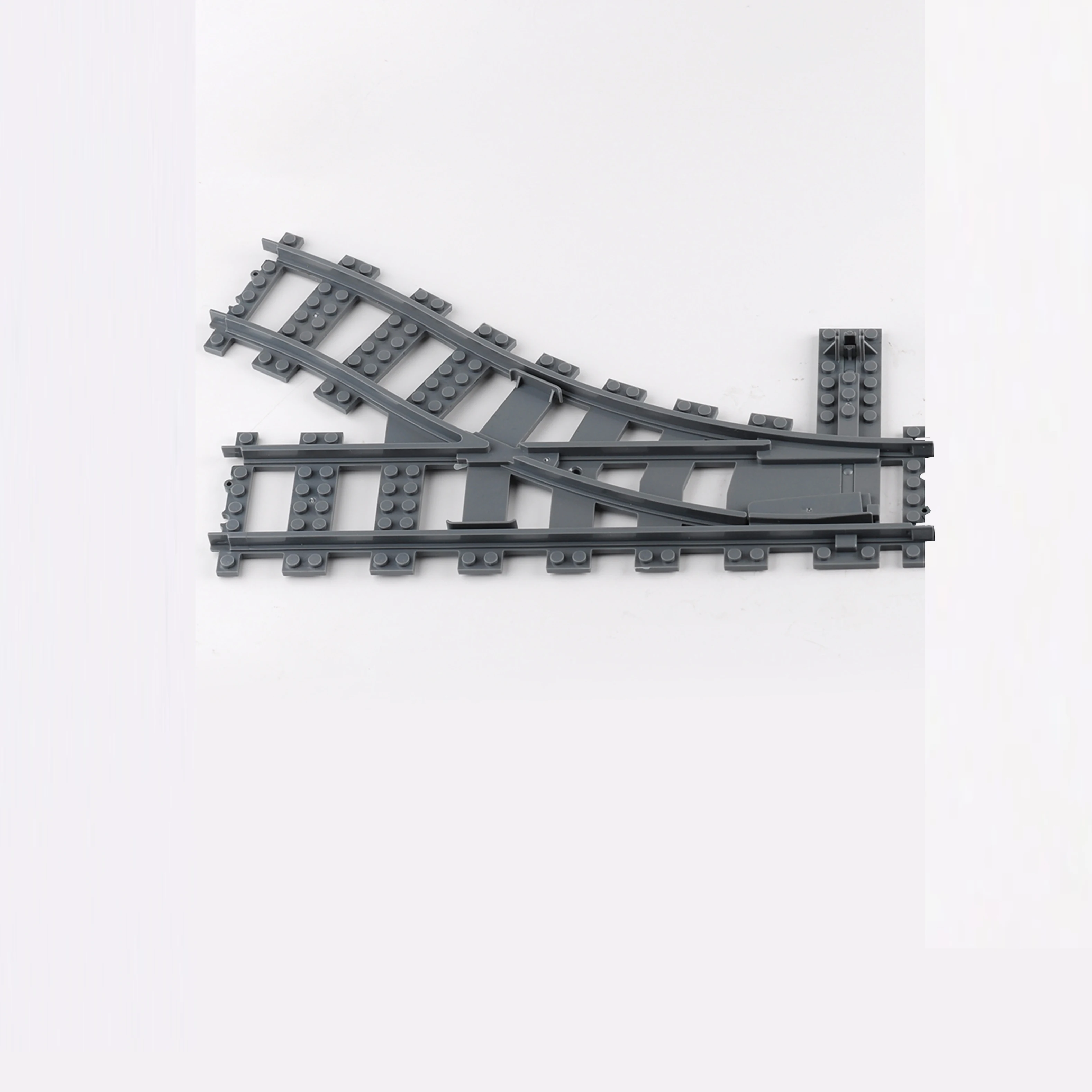 Bouwstenen Stadstreinen Tracks Zachte rechte gebogen kruisrails Afstandsbediening Furcal Tracks MOC Creatief spoorwegenspeelgoed