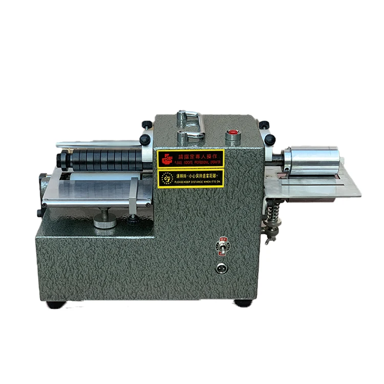 12CM High Precision Leathercraft Machine 2-in-1 Strip Cutting & Belt Lining Laminating Desktop Leather Working Machine