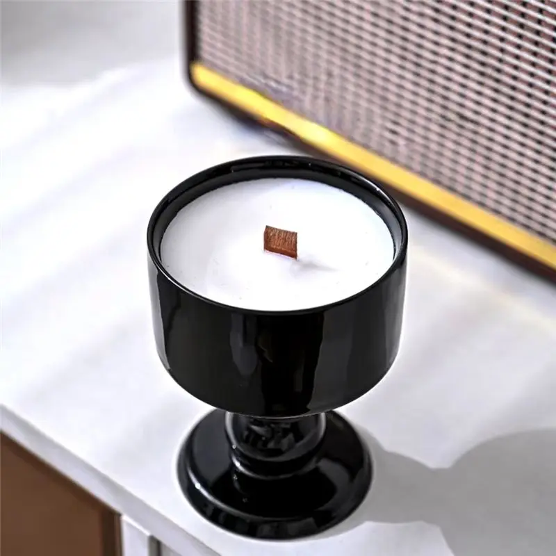 A55F-Niche Aromatherapy Highlegged Aromatherapy Candle Cup Decoration Candle Aromatherapy Smokeless Aromatherapycup