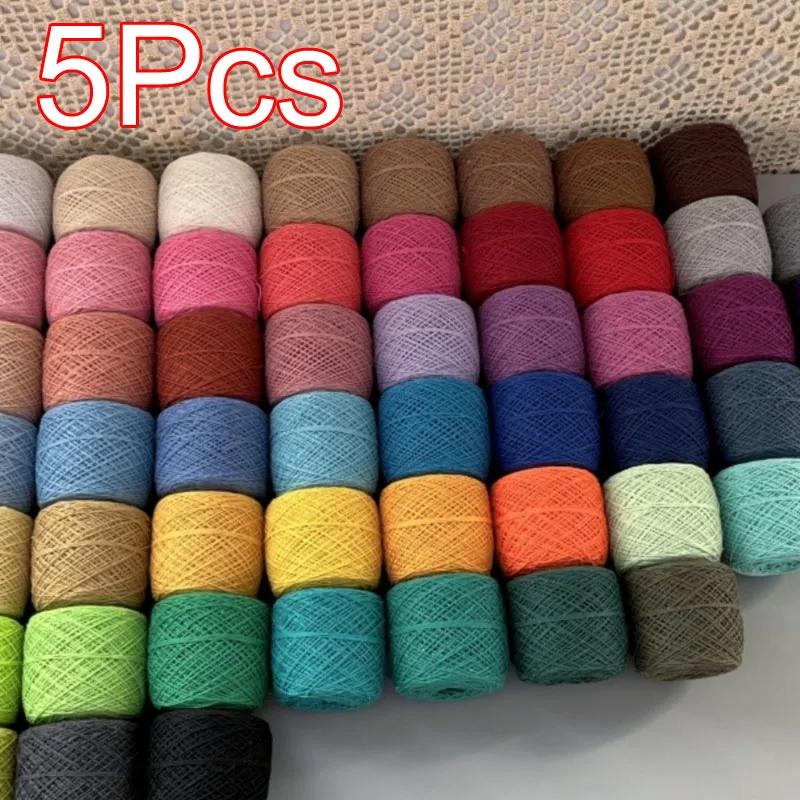 

5 шт., общим весом 1250 г, хлопковая пряжа для ручного вязания, кружевная пряжа для вязания крючком, нить 1 мм, для вязания крючком ковриков, сумок, амигуруми, вязаных изделий.