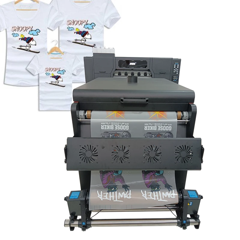 High Printing Resolution Four Heads 60CM DTF Printer Powder Circulates Automatically Heat Transfer DTF Printer Low price