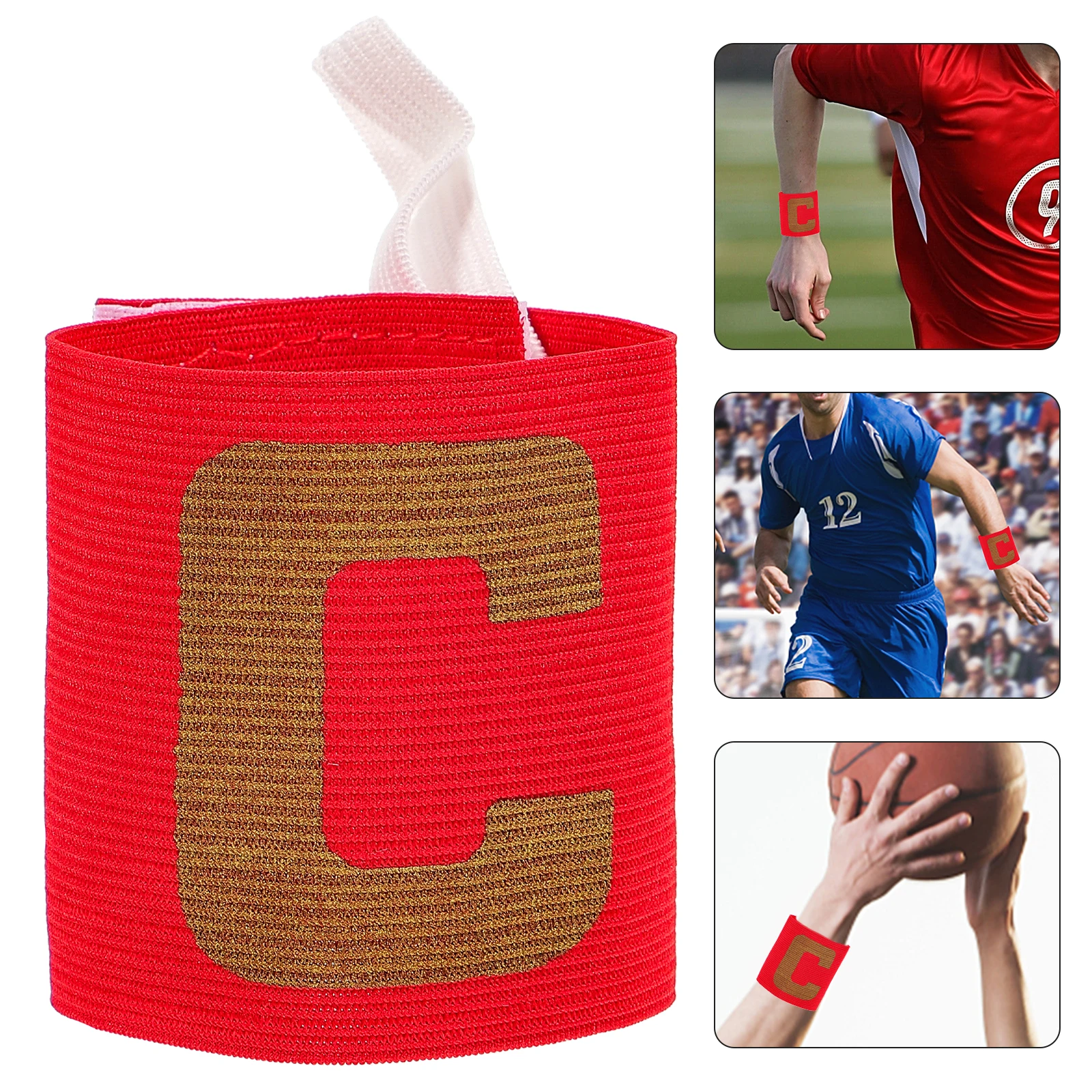 

Captain Armband s Football Sleeves Armbands Outdoor for Soccer Elastic Versatile Adjustable Child