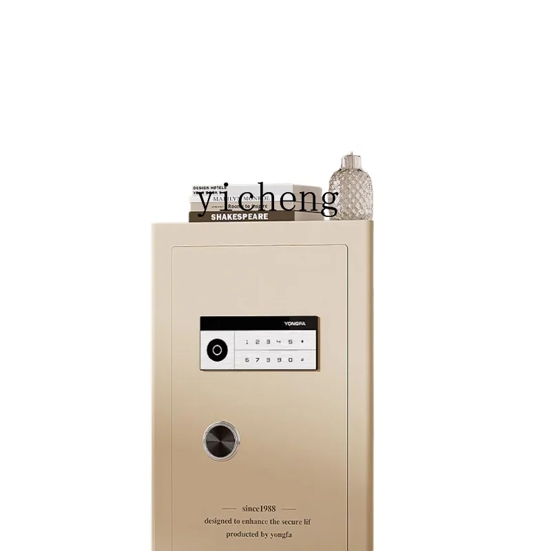 HSN güvenli ev ofis elektronik şifre anahtarlı banka kasası gardırop komodin parmak izi anti-hırsızlık tüm çelik küçük kasa