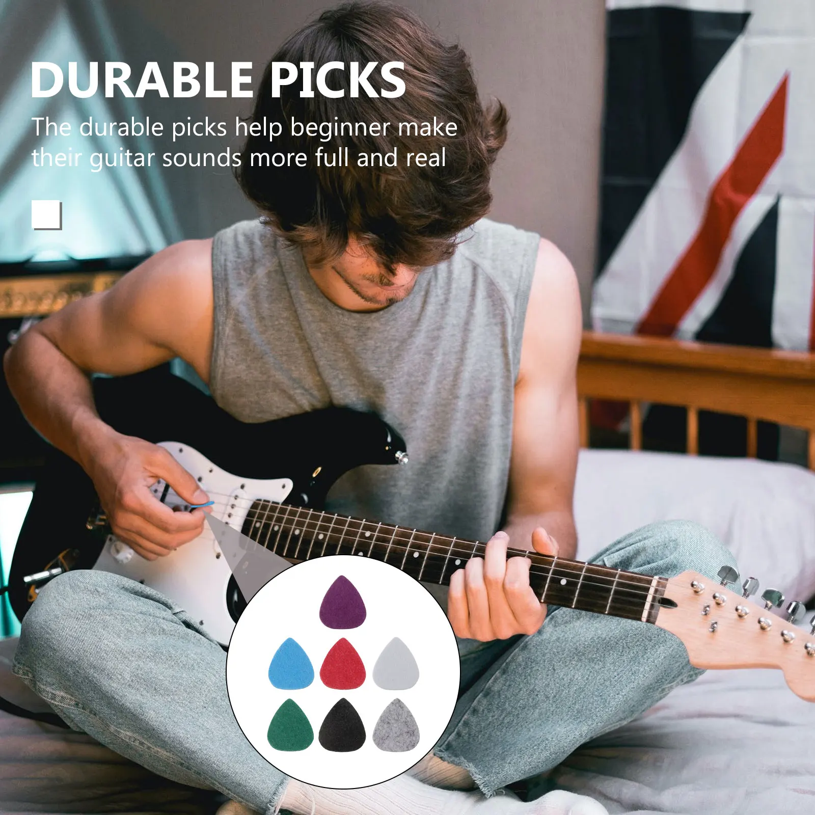 

7 Pcs Ukulele Picks Guitar Uñetas Plectrum Guitars Accessories Nurse Electric Pegs Colorful Plectrums Holder