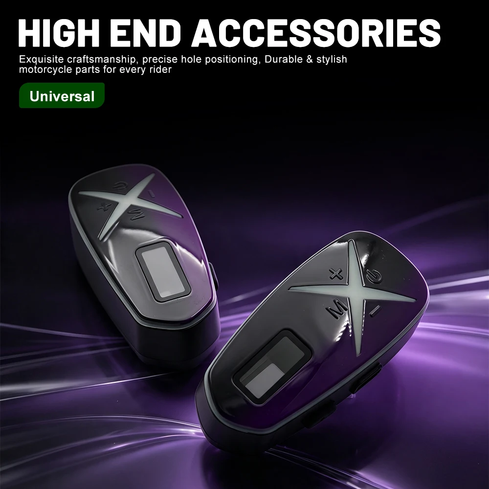K16 2X Bluetooth 6.0 Motorcycle Helmet Headset Wireless Hands-free Call Waterproof Music Player with FM Radio Moto Helmet Ea