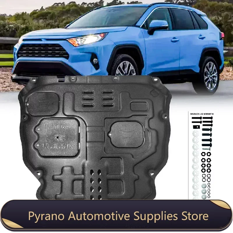 

For Toyota RAV4 2020-2022 Black Under Engine Guard Plate Splash Shield Mud Fender Cover Mudguard Protector