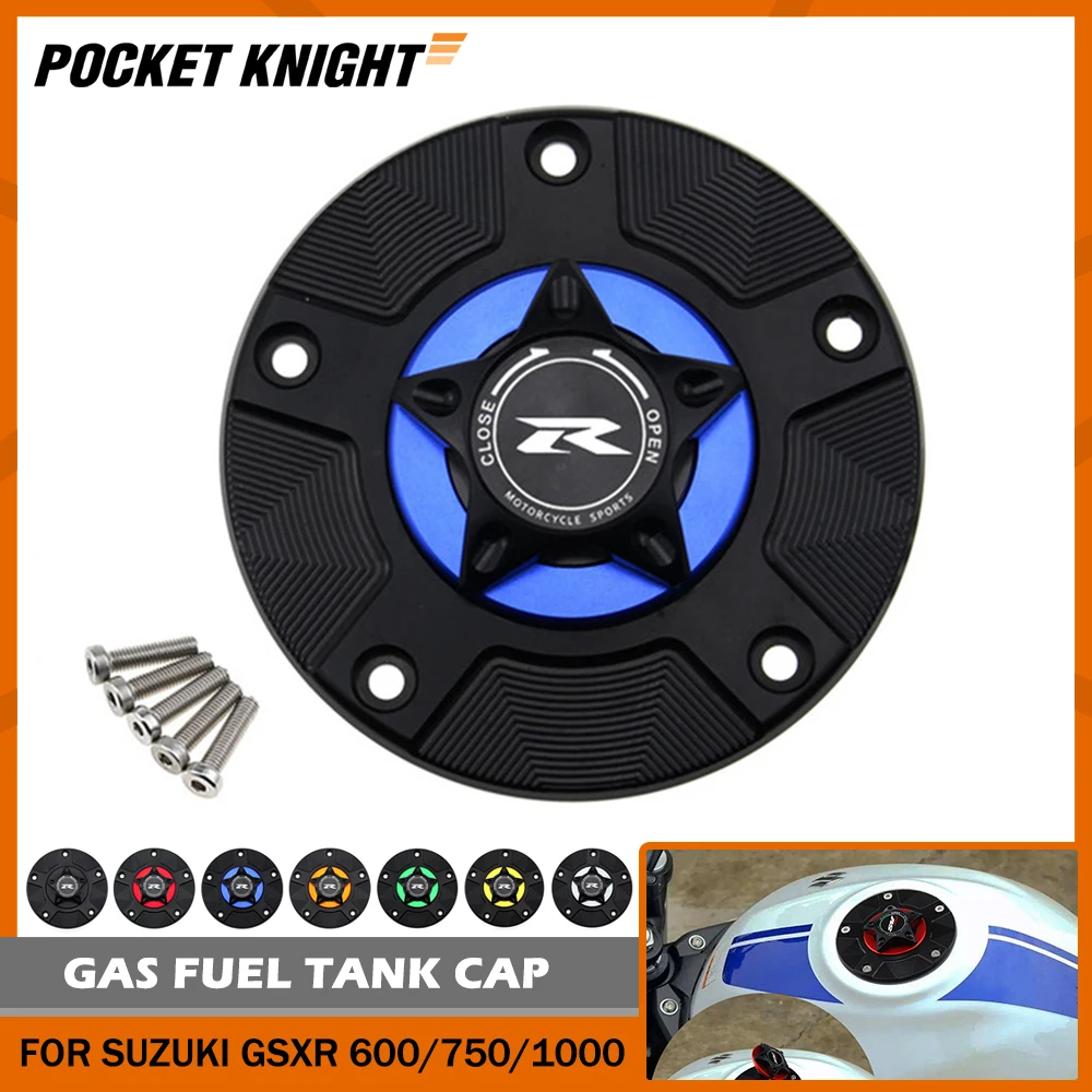 Gas Fuel Tank Cap For SUZUKI GSXR 600/750 GSXR600 GSXR750 06-19 GSX-R 1000 03-16 Motorcycle Quick Release Cover