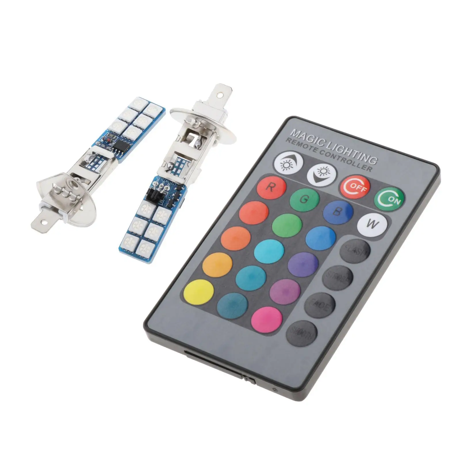 

Светодиодные RGB-лампы для наружного освещения, угол луча 360 градусов, с дистанционным управлением, для стайлинга автомобиля