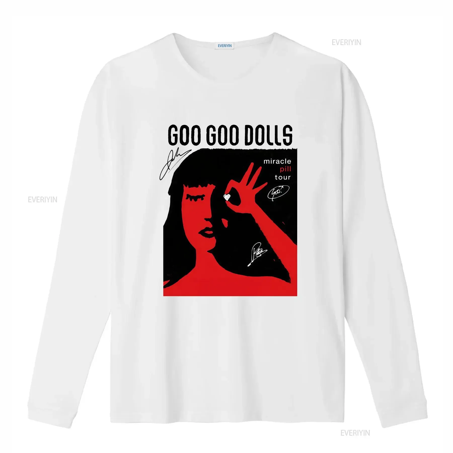 Rare Goo Dolls Miracle Pill Album T Shirt New Popular Men All Size P87 vintage Washed homme Top For Everyday Wear Stretched