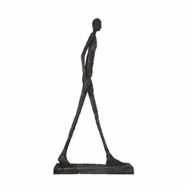 Nordic creative humanoid sculpture large ornament, light luxury floor lamp in the living room