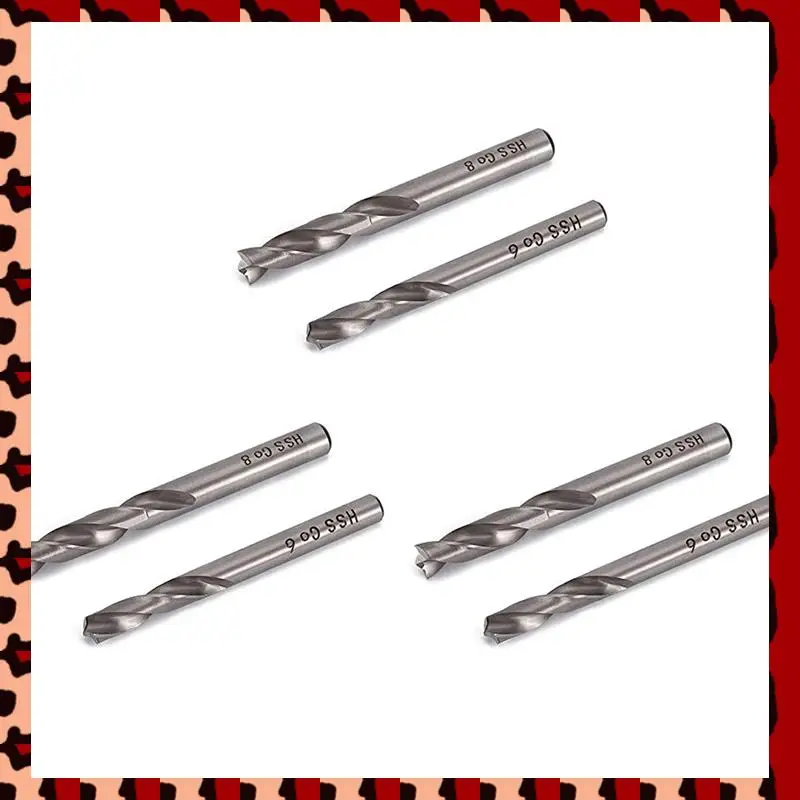 

A72P 6Pcs Spot Weld Drill Bit Set HSS Co Cobalt Spot Welded Cutter Separate Panels Hole Cutting Bits, 6Mm 8Mm
