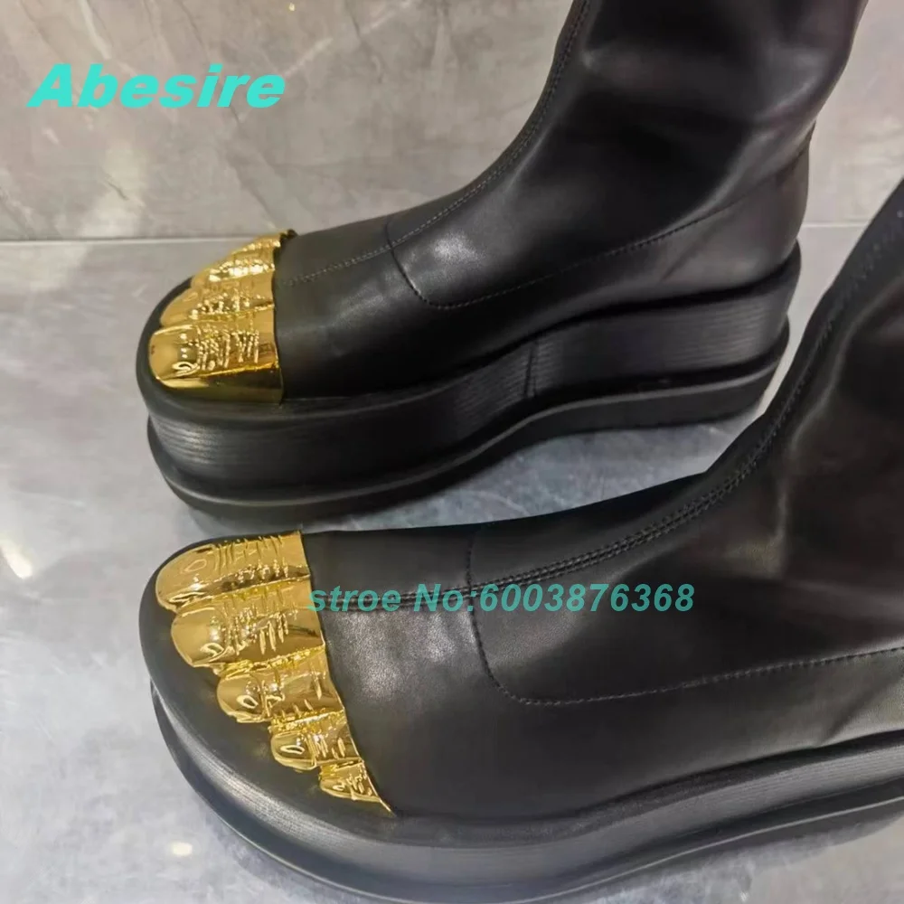 

Новые женские ботильоны из матовой кожи с металлическим декором и пэчворком, на толстой подошве, с круглым носком, на молнии, в уличном стиле