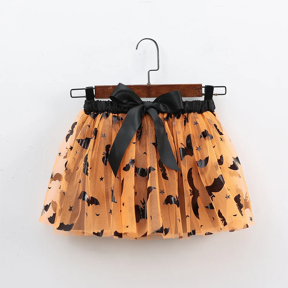Mädchen Tutu Rock Kinder Ballett Prinzessin Pettis kirt flauschige Tüll Röcke schöne Ballkleid Halloween Kürbis Kinder Kleidung Baby – Detail 8
