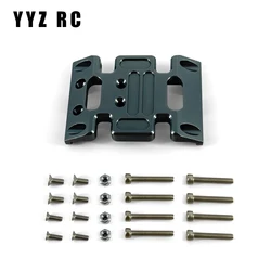 Chassis Gearbox Mount Transmission Holder Skid Plate Metal For Axial Scx10 Upgrade Parts Rc Crawler Car Accessories 1/10 Scale