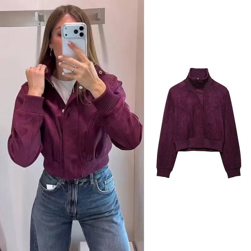 Autumn Women's New Jackets Blouse 2026 Fashion Slim Short Turtleneck Warm Jackets Women's Winter Chic Street Joker Youth Coats