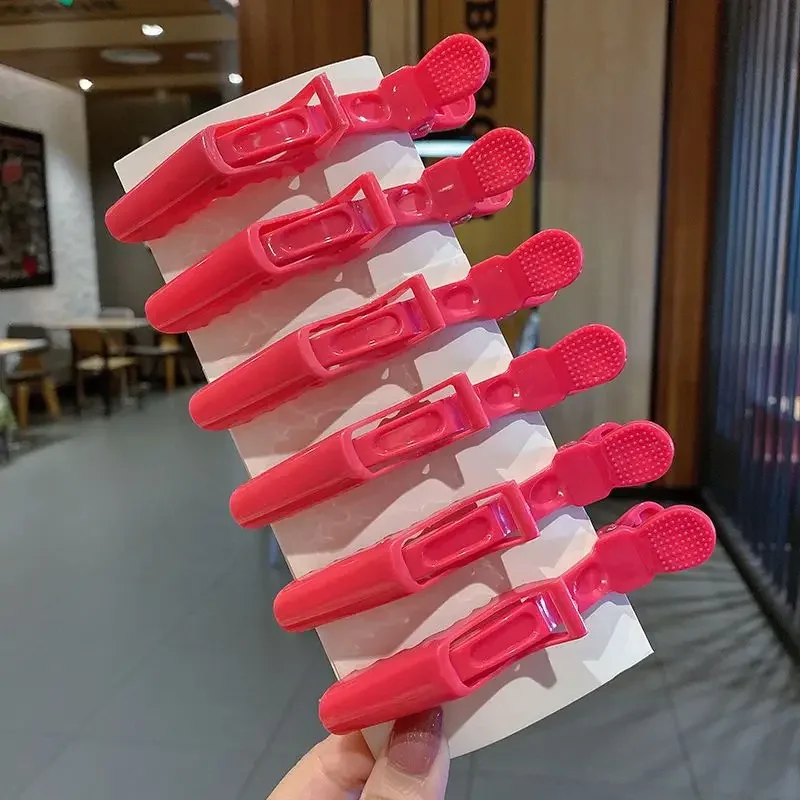 6/8 قطعة مقاطع الشعر التمساح الملونة المشابك تصفيف الشعر المهنية صالون قبضة الشعر التمساح دبابيس الشعر اكسسوارات الحلاق الشعر