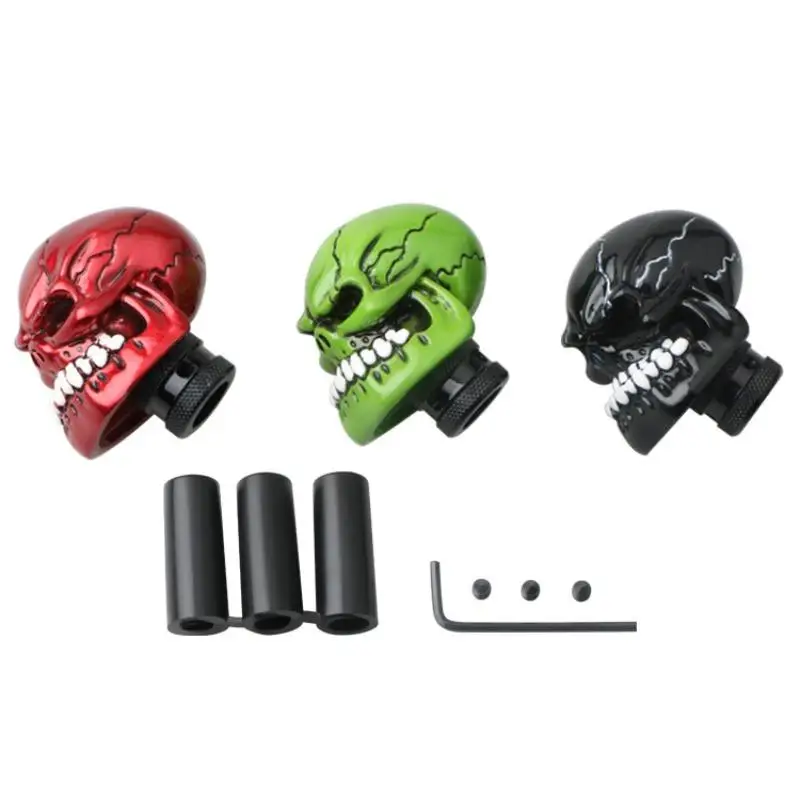 1pc Car Skull Gear Head Manual Transmission Big Tooth Ghost Modified Wave Stick Head