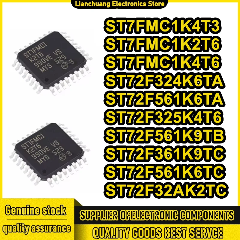 

ST7FMC1K4T3 ST7FMC1K2T6 ST7FMC1K4T6 ST72F324K6TA ST72F325K4T6 ST72F32AK2TC ST72F361K9TC ST72F561K6TA ST72F561K6TC ST72F561K9TB