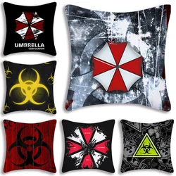 Hot Luxury Umbrella Corporation Pillow Covers Cartoon Sofa Decorative Home Double-sided Printing Short Plush Cute Cushion Cover