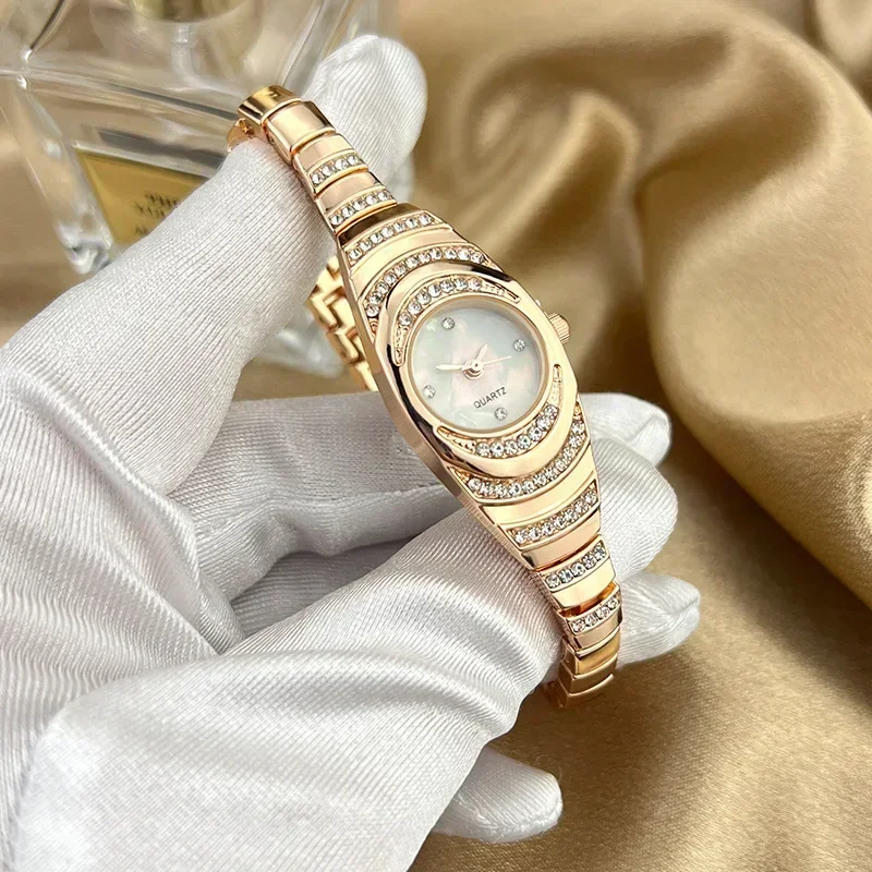 Ladies Quartz Wrist Watches Dress Watch Women Crystal Diamond Watches Gold Silver Clock Women Montre Femme