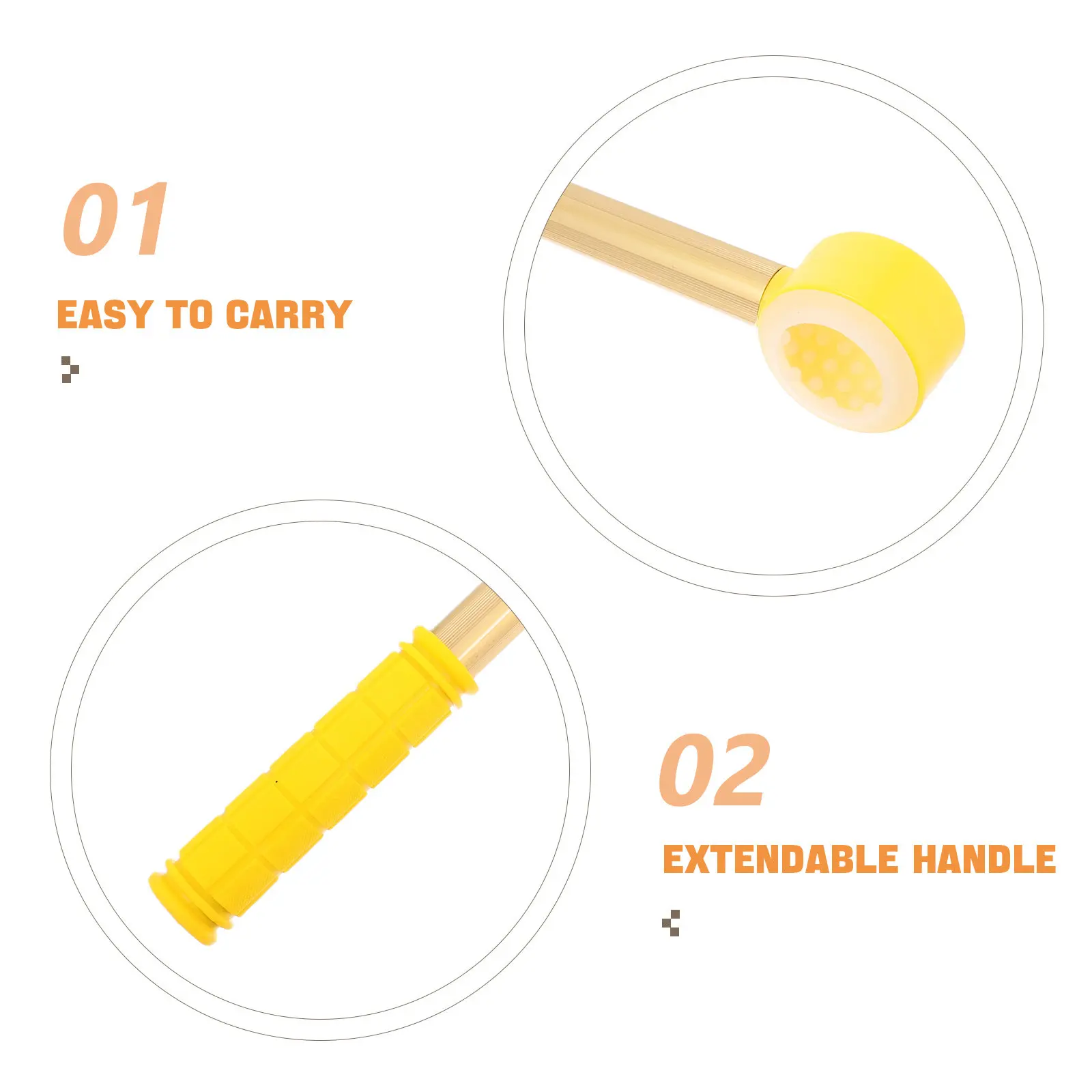 Adjustable Window Catch Rod Extendable Handle Silicone Aluminum Alloy Open Close Awning Venetian Blind Pole Tool