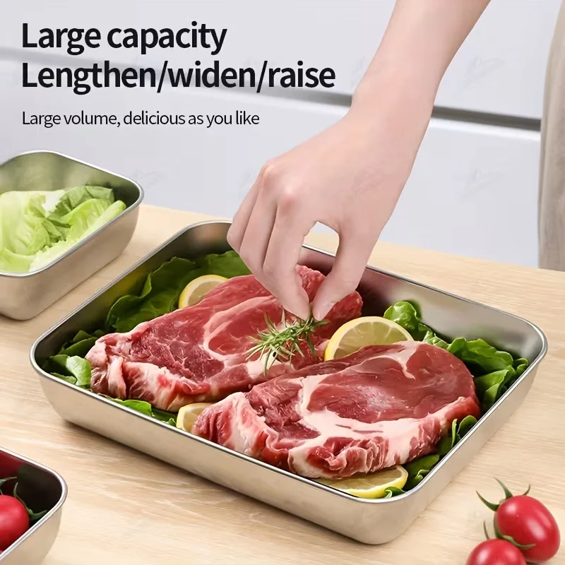 صندوق تخزين مطبخ متعدد الوظائف، صندوق حفظ طازج ذو سعة كبيرة، يستخدم لتخزين الفواكه واللحوم والخضروات