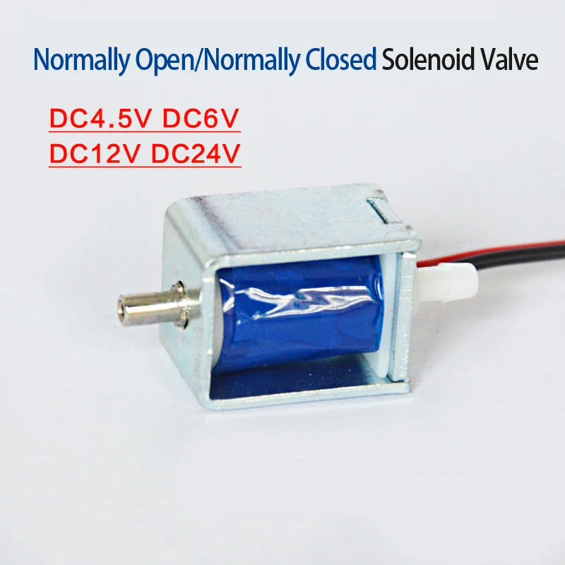 Mini Electric Solenoid Water Valve DC4.5V6V12V24V N/C N/O Normally Closed/Normally Open  Air Valve Small Electric Venting Valve