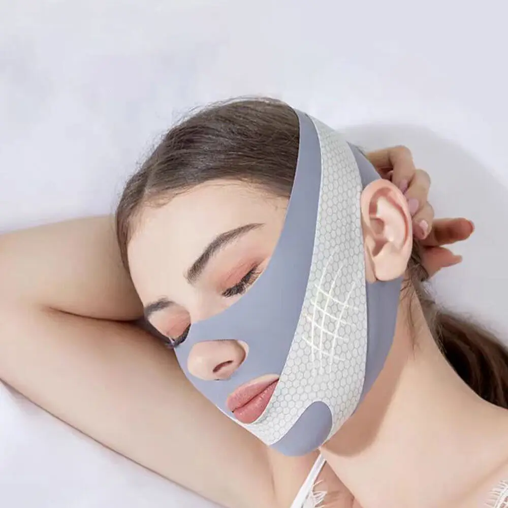 Face V-line Slimming Mask Belt Strap Double Chin Lifting Cheek Firming Band Lift