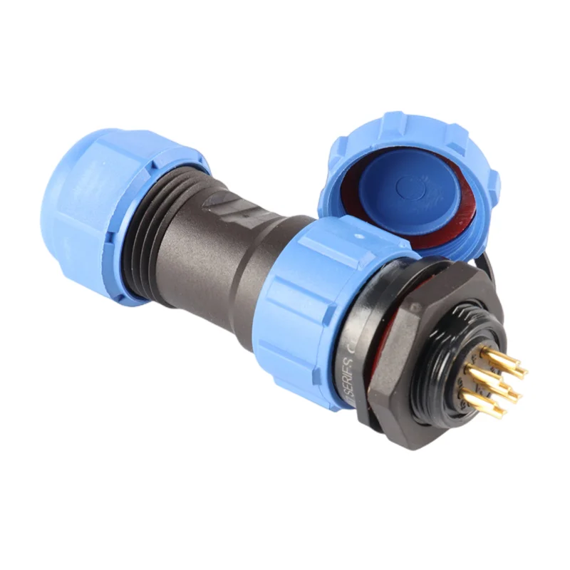 Plastic industrial waterproof electrical plastic SP13 SP17 SP21 IP68 waterproof connector