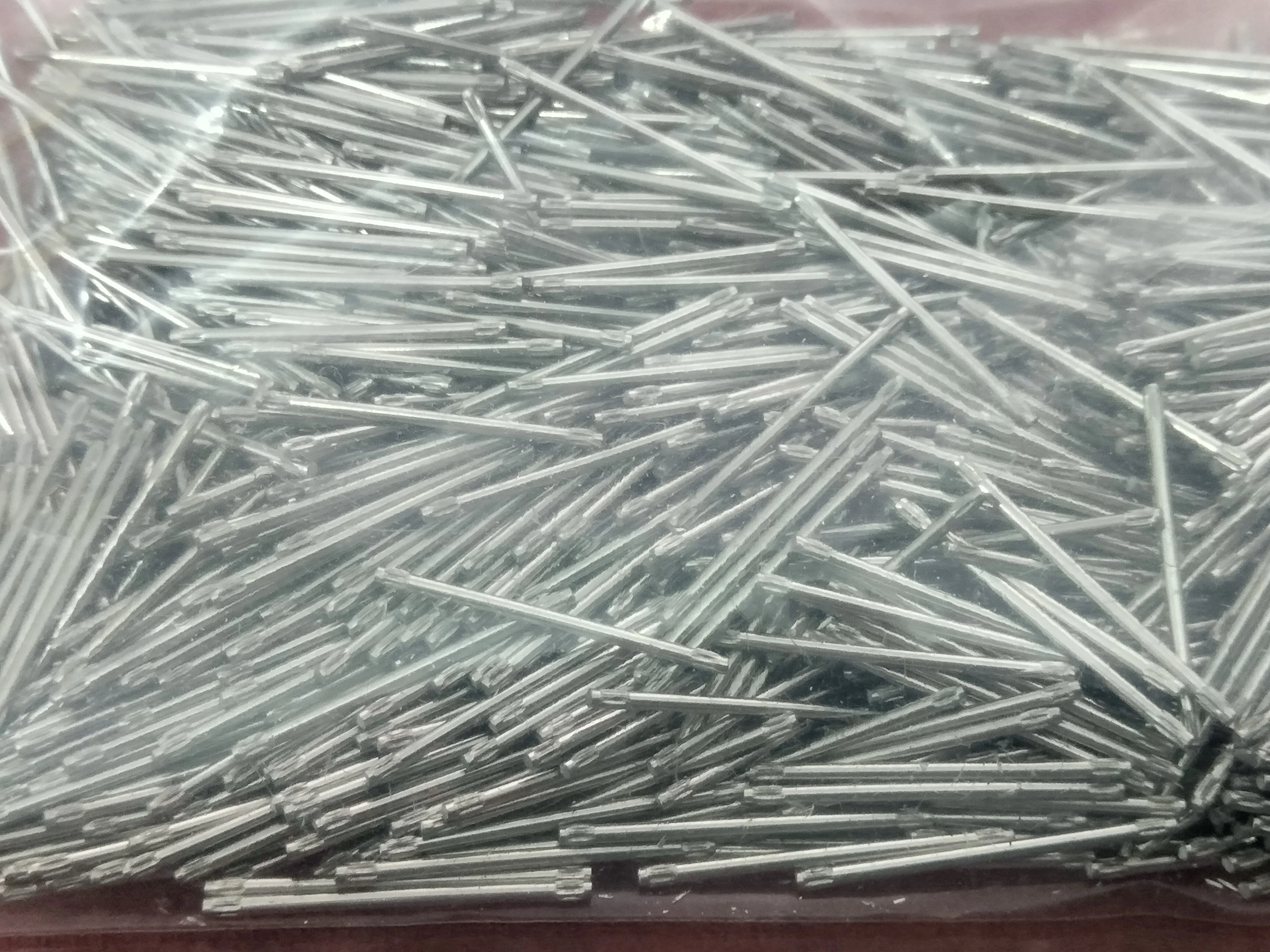 1000PCS/bag 1.5mm Thickness Double Side Knurled Pin 27mm Length for Watch Bracelet Band Strap