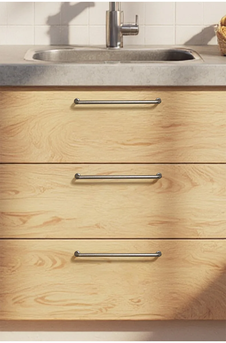 Antike Schrankgriffe, runde Schubladenknöpfe, Vintage-Aluminiumgriffe für Schlafzimmer, Kleiderschrank, Kommode, Möbelbeschläge im chinesischen Stil – Detail 5