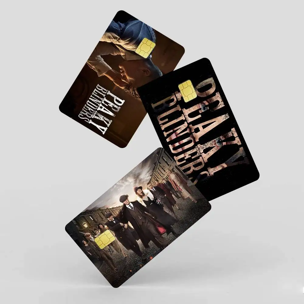 TV Series Peaky Blinders Fashion Matte Gold Silver Black Matte Film Skin Sticker Tape For Bank Credit Debit Card