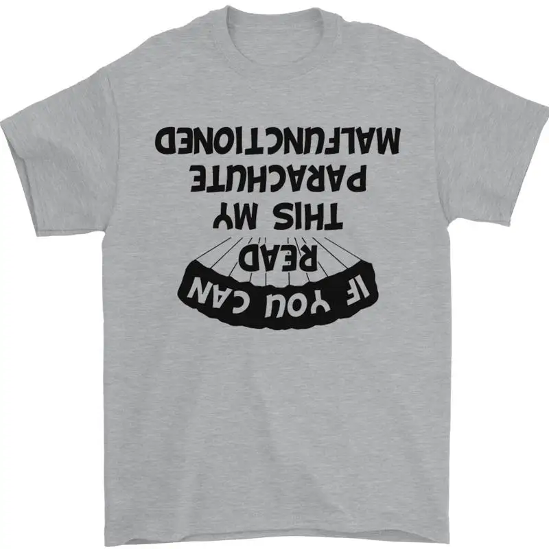 

My Parachute Malfunctioned Skydiving Para Mens T Shirt 100 Cotton