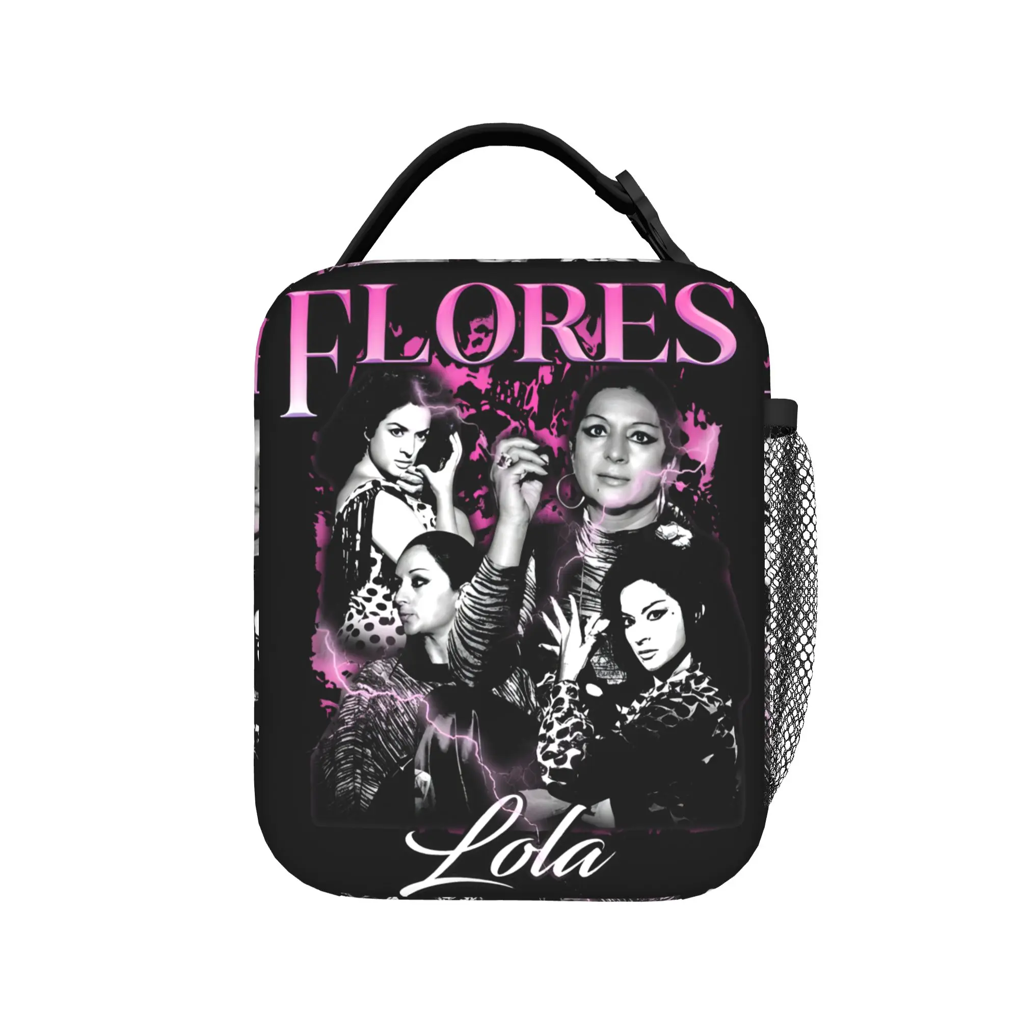 Lola Flores  Insulated Lunch Bag High Capacity Singer Legend Reusable Cooler Bag Tote Lunch Box School  Travel Food Storage Bags