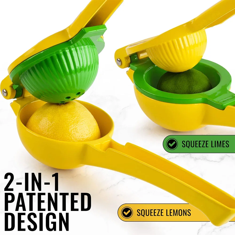 1pc Fresh Orange Citrus 2 in 1 Lime Lemon Squeezer Fresh Fruit Juicer Press Metal Hand Press Extractor Portable Manual Juicer