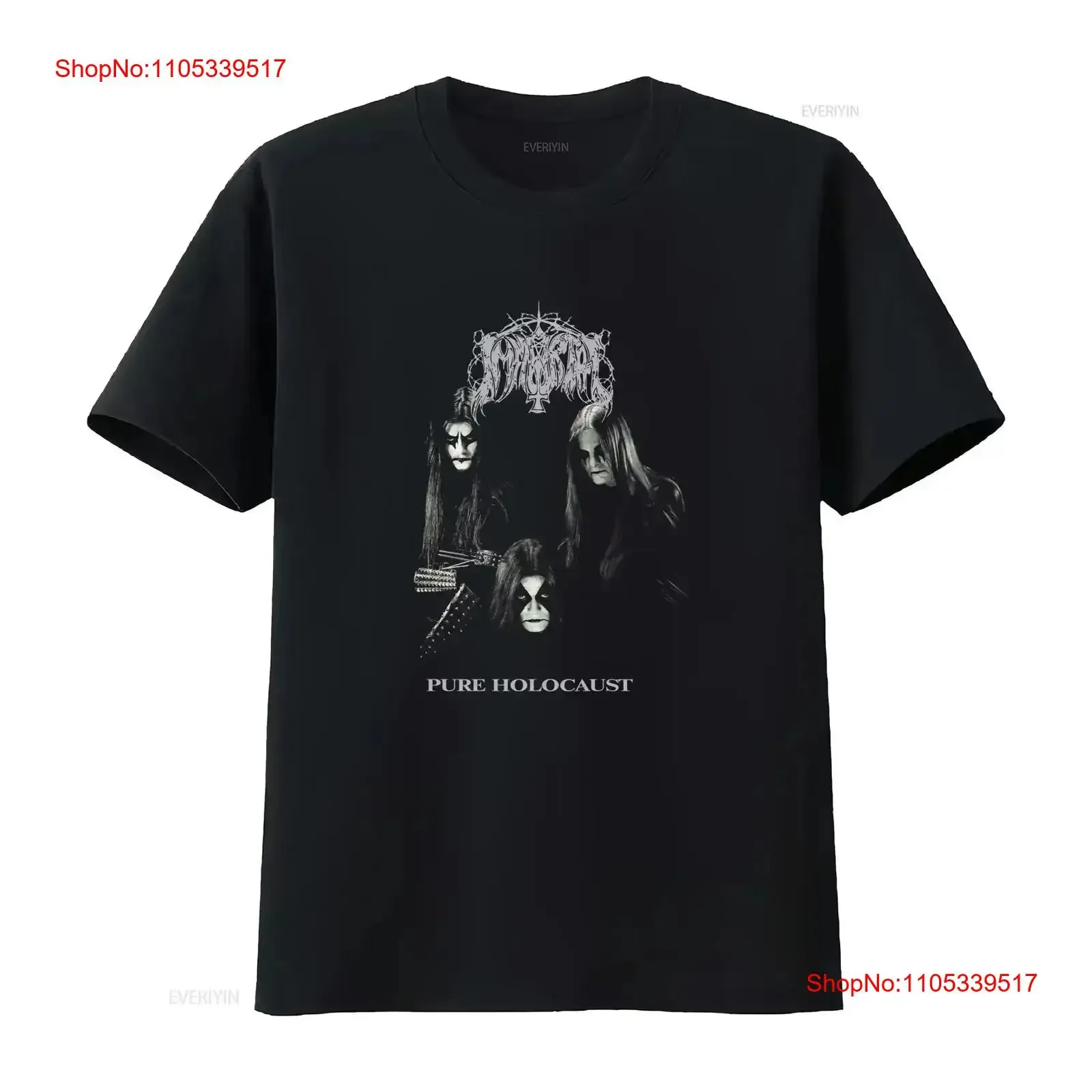 Inspired Immortal Pure Holocaust Black Men T Shirt Fans Size S to 5XL TM674 vintage Washed Comfortable Casual vintage Washed