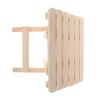 Solid Wood Folding Stool Portable Lightweight Step Bench for Bathroom Kitchen Camping Hiking Outdoor Travel Shower Seat