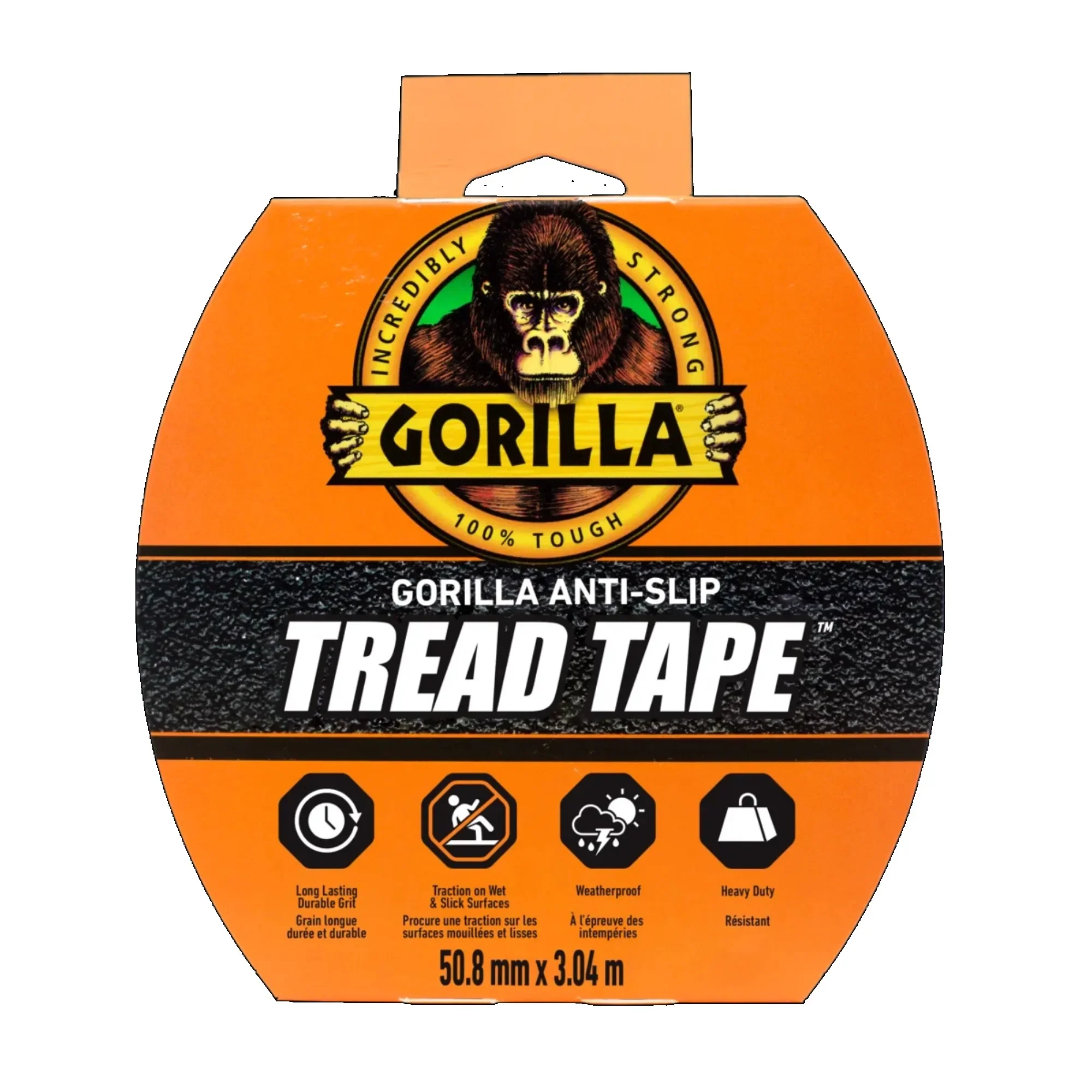 

2 Pack Black Anti Slip Tape, 10 Ft Grip Tread for Stairs Steps Floor, Heavy Duty Safety Traction Strip