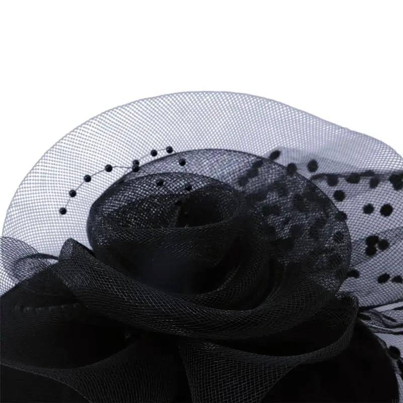 Breathable Mesh Hair Clip Headdress Fascinator Hatpin Headwear For Daily Wear 