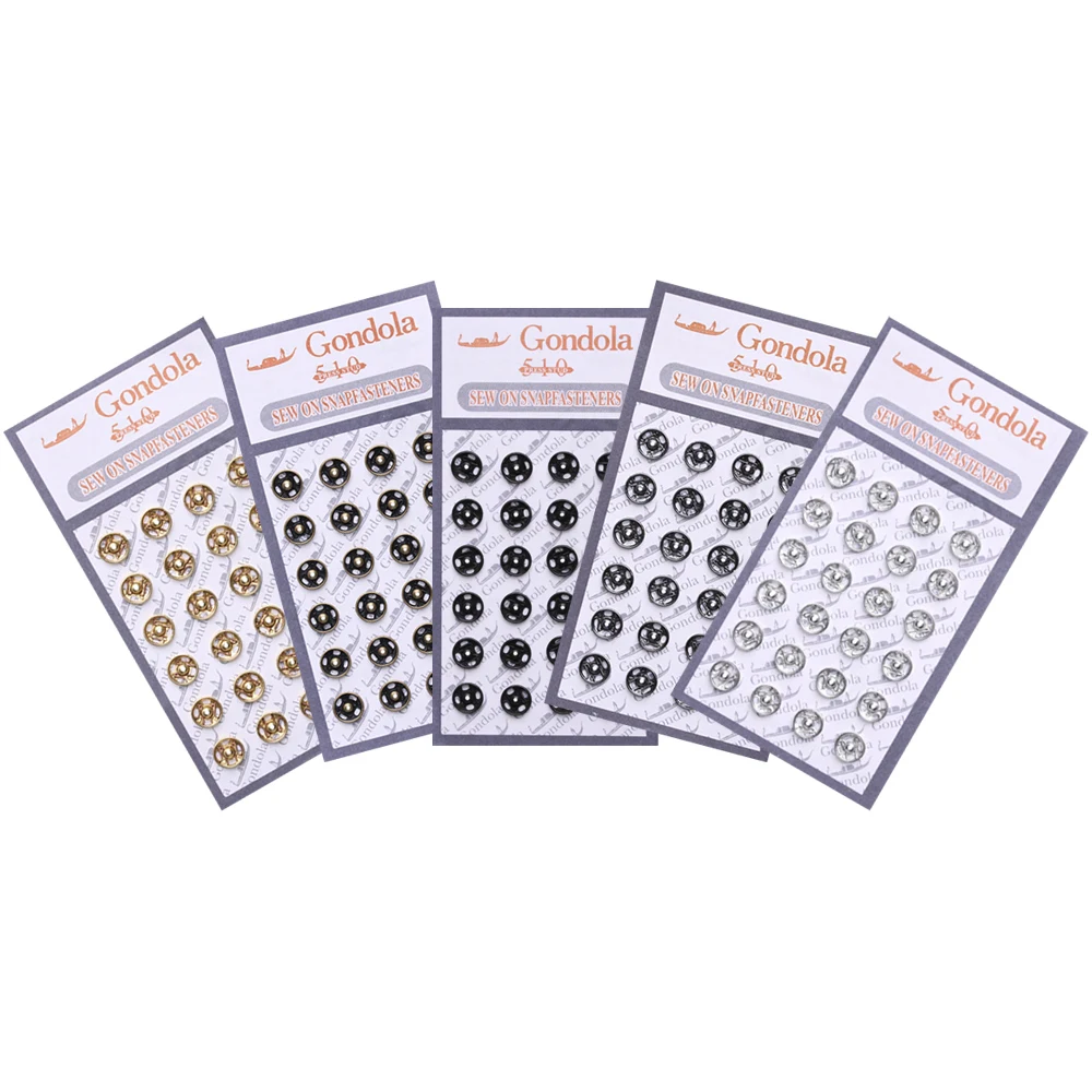 10/24 Pcs Mini Buttons For DIY Doll Clothes Tiny Metal Buckle Invisible Snap For 1/6 Doll Clothing Sewing Accessories