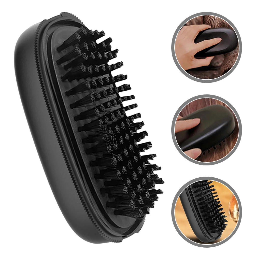 Equestrian Horse Cleaning Brush Hair Grooming Horsehair Comb Convenient Cow Kit Pp Livestock Hairbrush
