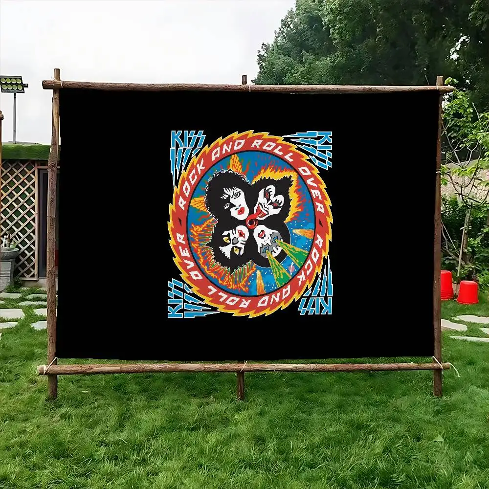 K-KISS-Band Glam-Shock-Rock Large Size Shop Art Promotion Advertising Booth Flag Hanging Banners