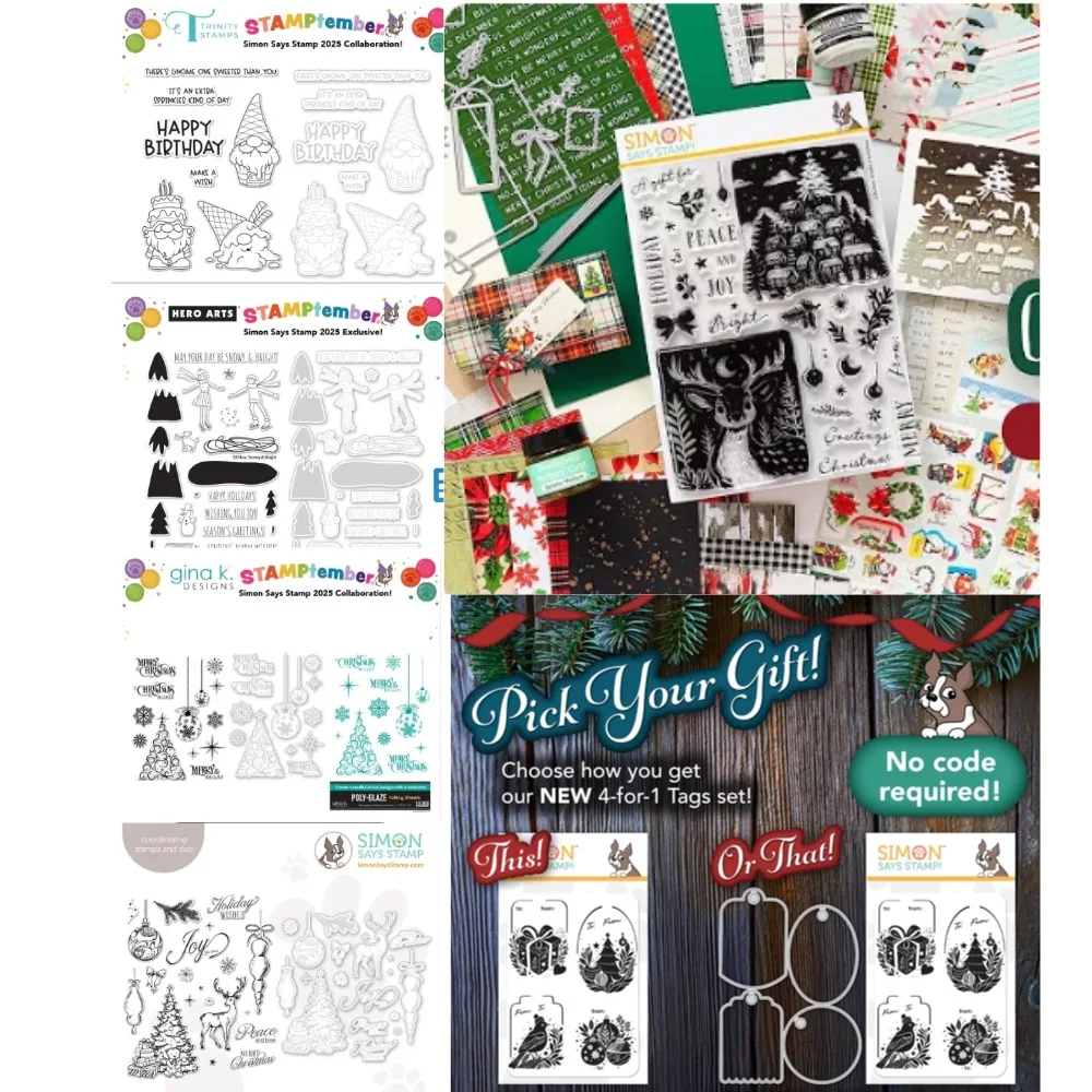 

2025 new Christmas deer Metal Cutting dies And Stamps For Scrapbooking Stencil Embossing Mold DIY Paper Cards Craft Cutting